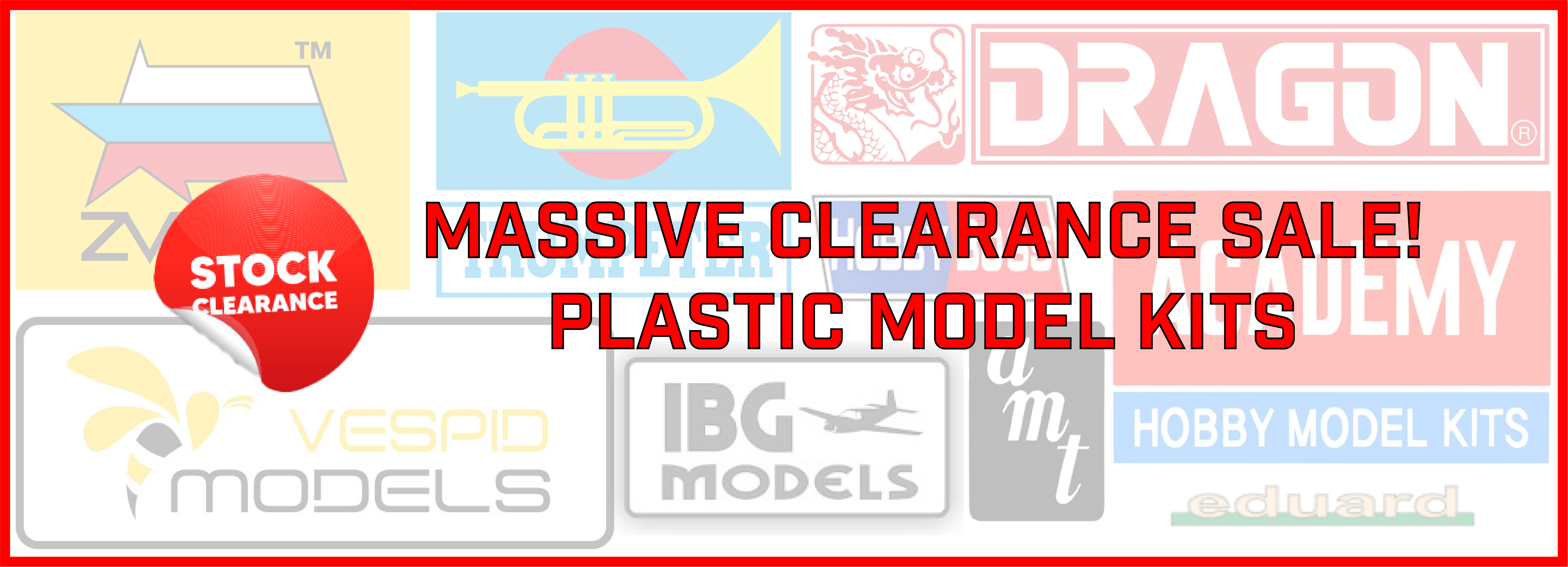 Plastic Model Kits Stock Refresh Clearance Sale