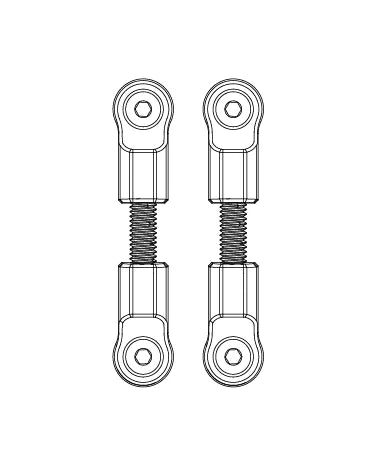 MJX Hyper Go 14211 Steering Linkages Tie Rods - 14431D