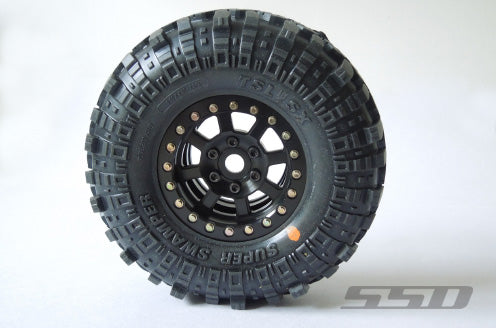 SSD RC Assassin 1.9 Beadlock Crawler Wheels (Black) (2)