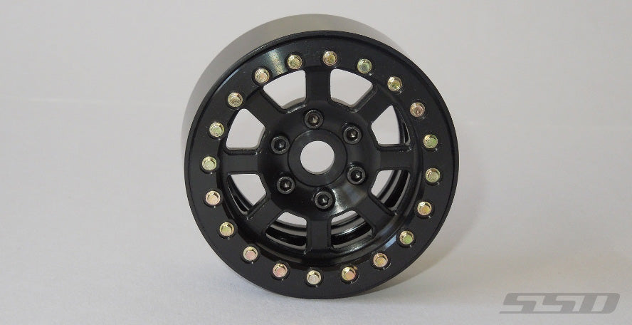 SSD RC Assassin 1.9 Beadlock Crawler Wheels (Black) (2)