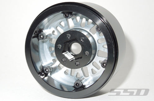 SSD RC Mesh 1.9" Beadlock Crawler Wheels (Silver) (2)