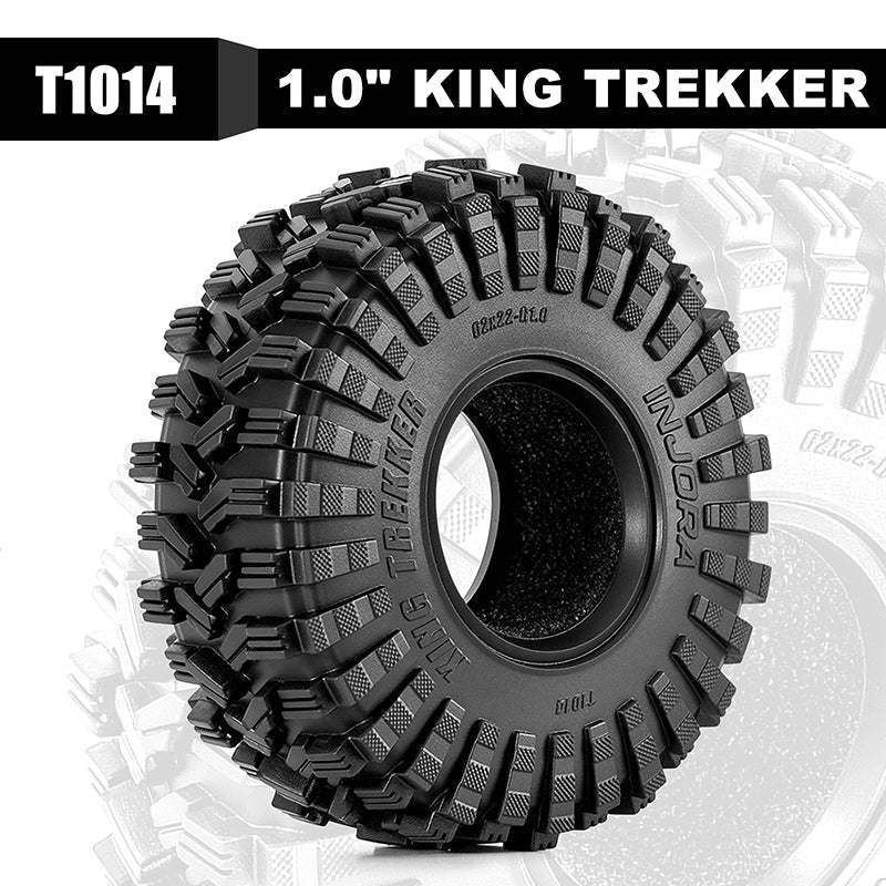 INJORA 1.0" 62*22mm King Trekker G2 Tires (T1014) (4)