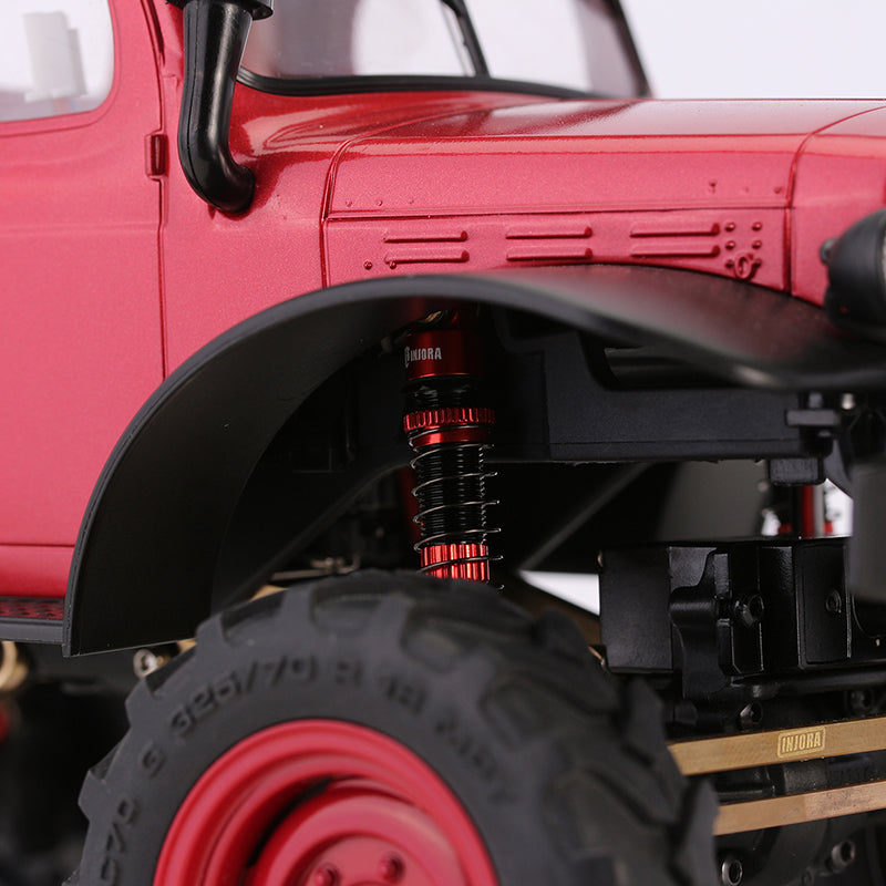 INJORA 45mm Aluminum Threaded Oil Shock Absorbers for FMS FCX24 FCX18