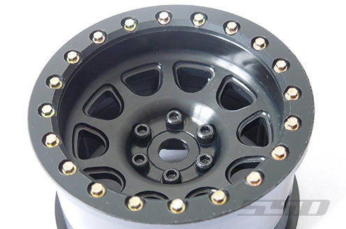SSD RC 2.2 D Hole PL Beadlock Wheels (Black) (2) (Pro-Line Tires)