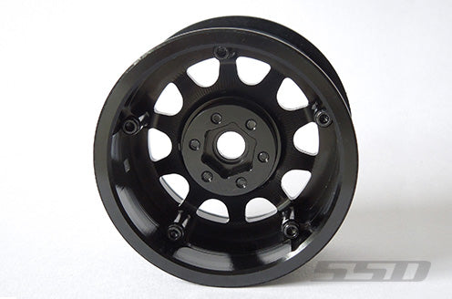 SSD RC 2.2 D Hole PL Beadlock Wheels (Black) (2) (Pro-Line Tires)