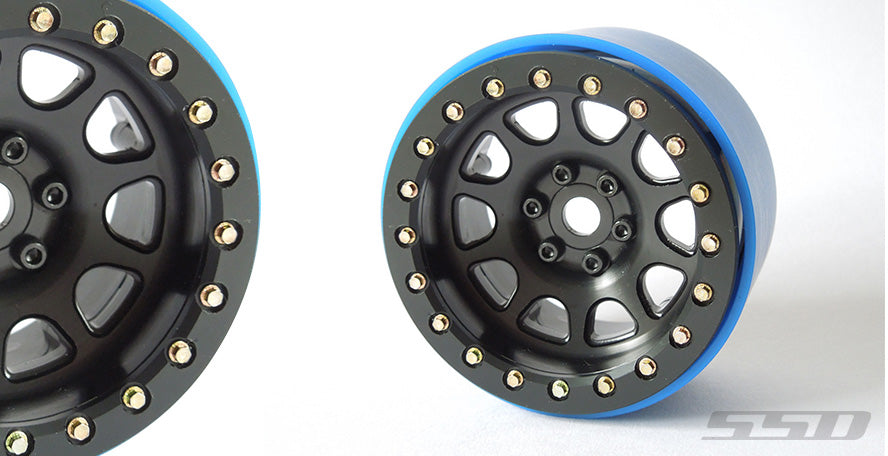 SSD RC 2.2 D Hole PL Beadlock Wheels (Black) (2) (Pro-Line Tires)