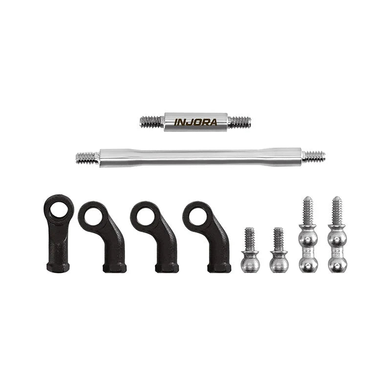INJORA Stainless Steel High Clearance Links Set for 1/30 SCX30, 99mm Wheelbase