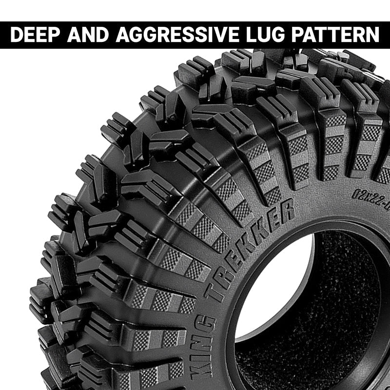 INJORA 1.0" 62*22mm King Trekker G2 Tires (T1014) (4)