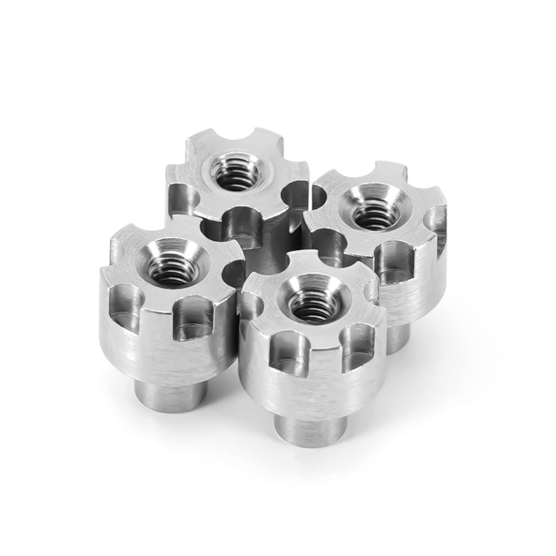INJORA Stainless Steel Wheel Nuts 6/7/8.5mm for 1/18 TRX4M (M2.5)