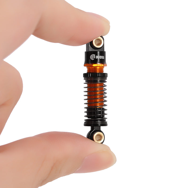 INJORA 45mm Aluminum Threaded Oil Shock Absorbers for FMS FCX24 FCX18