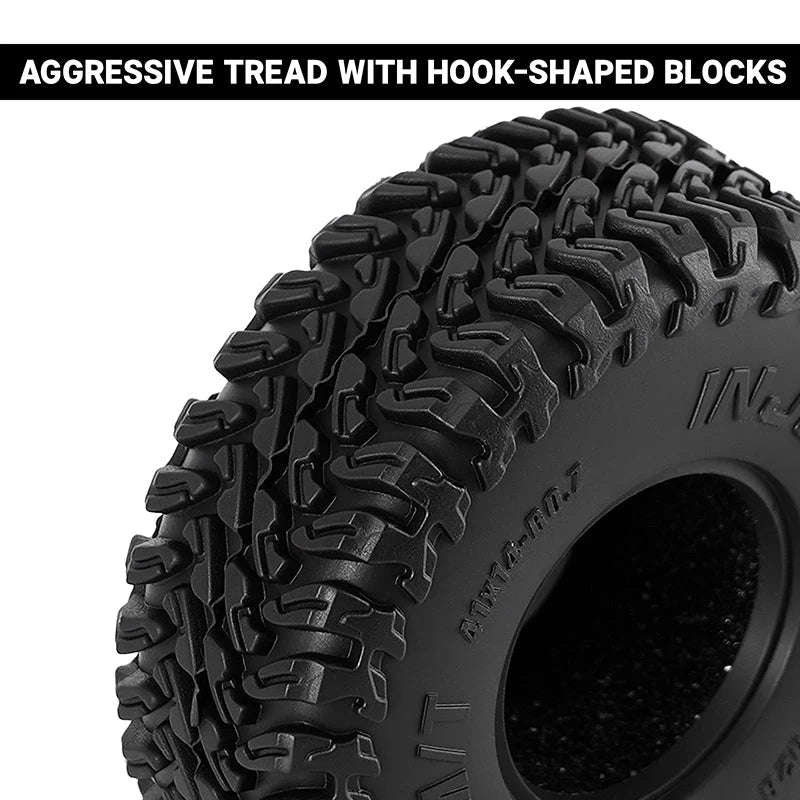 INJORA T7028 MAVERIX M/T 0.7" S5 Tyres 41 × 14mm (4)