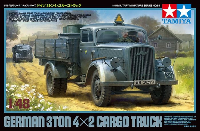 Tamiya 1/48 Scale German 3Ton 4X2 Cargo Truck
