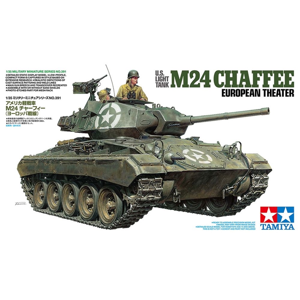 Tamiya 1/35 U.S. Light Tank M24 Chaffee – European Theater (35391)