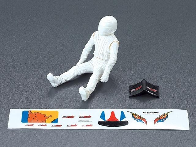 Killerbody 1/10 Scale RC Driver Figure with Decals | KB48050