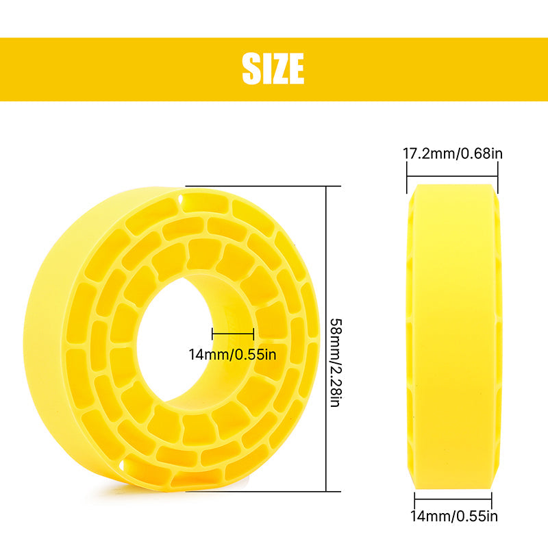 INJORA Silicone Rubber Inserts for 1.0" 61-63mm Tires (1062)