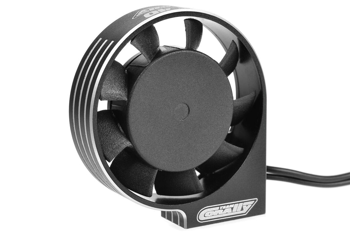 Team Corally XF-40 Ultra High Speed Cooling Fan 40mm w/ BEC Connector - Black/Silver