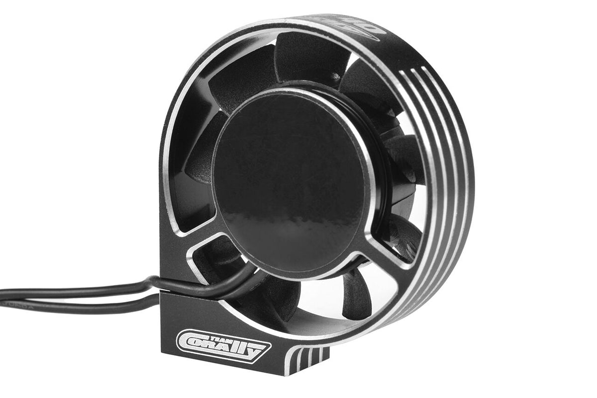 Team Corally XF-40 Ultra High Speed Cooling Fan 40mm w/ BEC Connector - Black/Silver