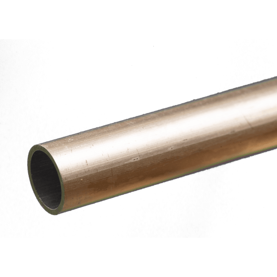 K&S 83033 Round Aluminum Tube: 3/8" OD x 0.035" Wall x 12" Long (1 Piece)