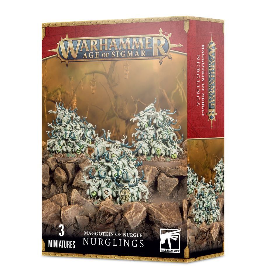 Warhammer 40000/ AoS /Warhammer - Maggotkin of Nurgle - Nurglings