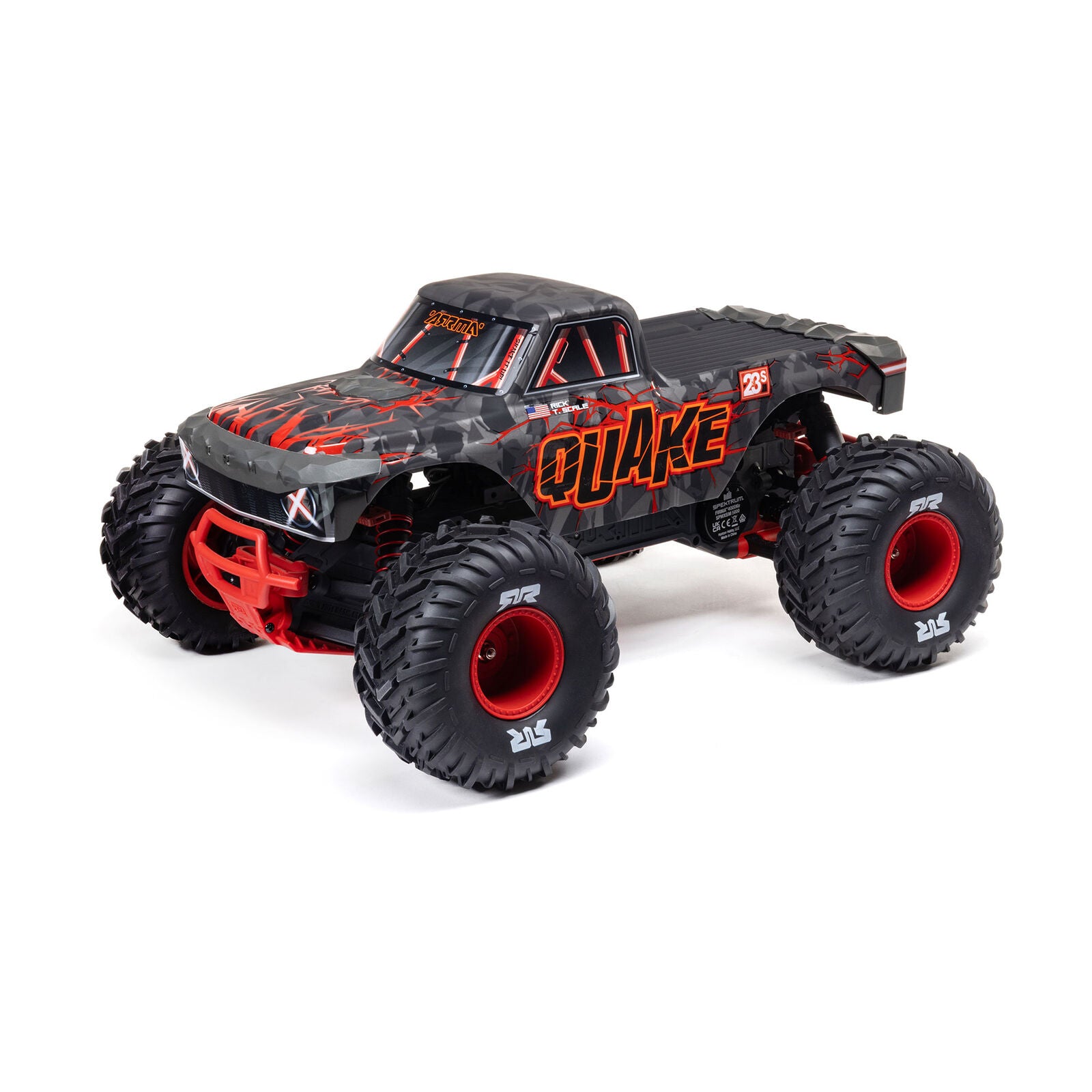 ARRMA Quake 223S BLX DSC 1/10 2WD Monster Truck RTR Red