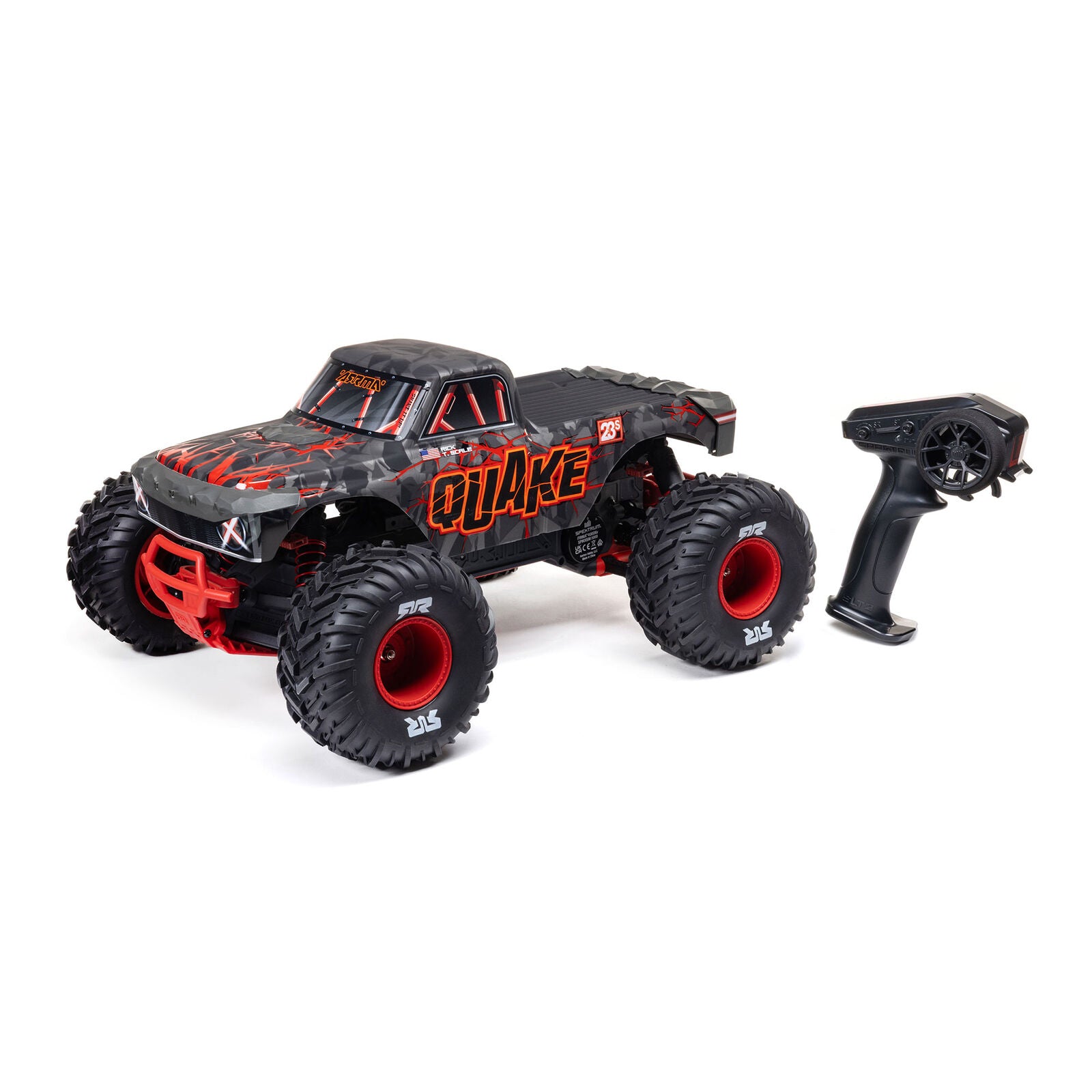 ARRMA Quake 223S BLX DSC 1/10 2WD Monster Truck RTR Red