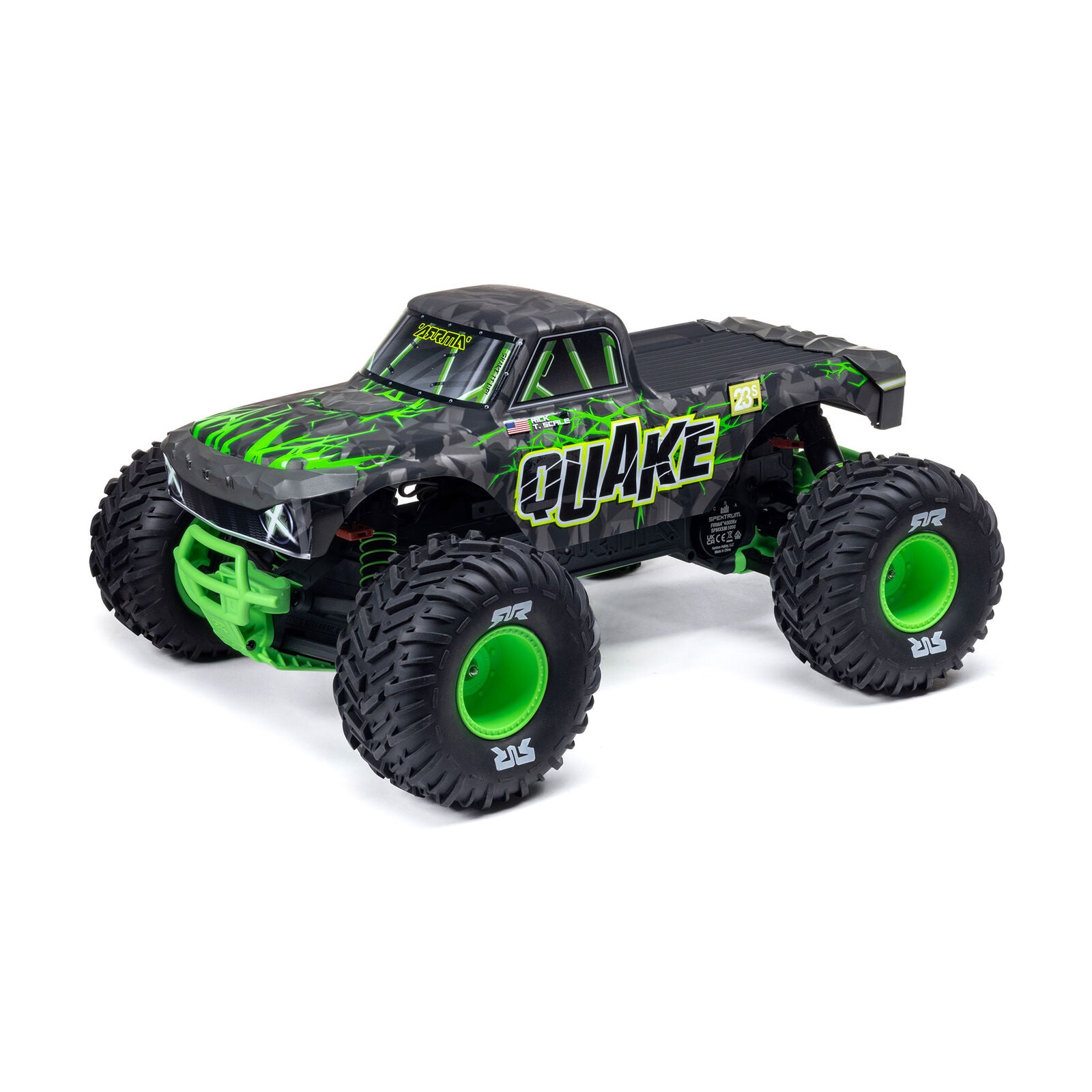 ARRMA Quake 223S BLX DSC 1/10 2WD Monster Truck RTR Green