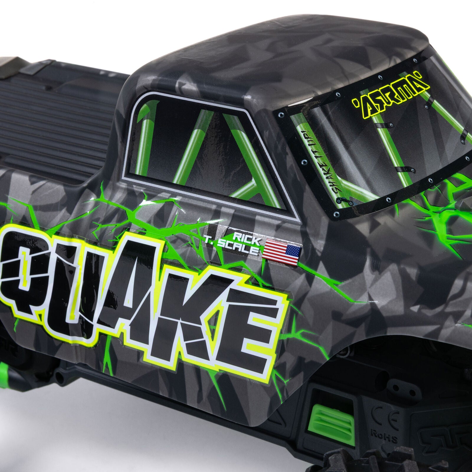 ARRMA Quake 223S BLX DSC 1/10 2WD Monster Truck RTR Green
