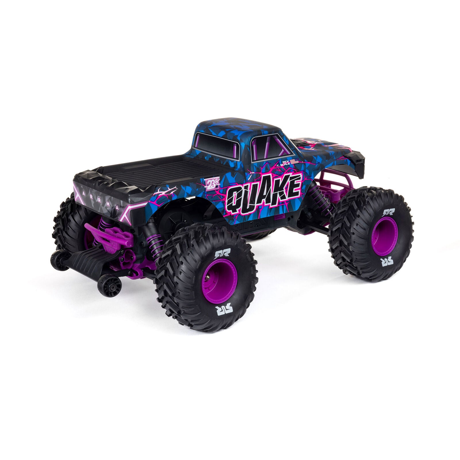 ARRMA Quake 223S BLX DSC 1/10 2WD Monster Truck RTR Purple