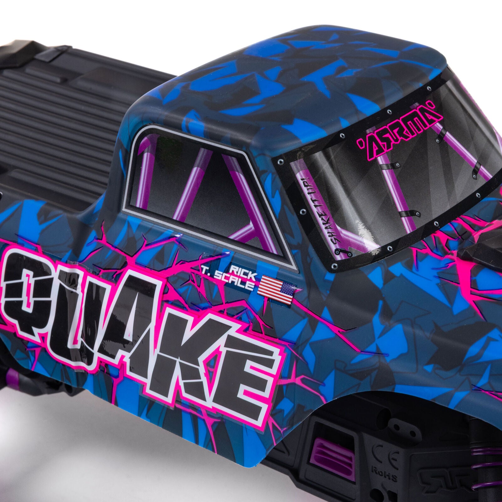 ARRMA Quake 223S BLX DSC 1/10 2WD Monster Truck RTR Purple