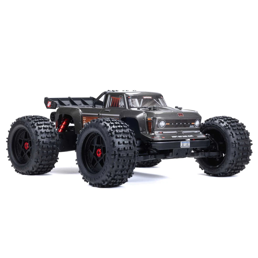 ARRMA OUTCAST 4S BLX 1/10 4X4 Stunt Truck RTR Gun Metal - ARA4410V2T3