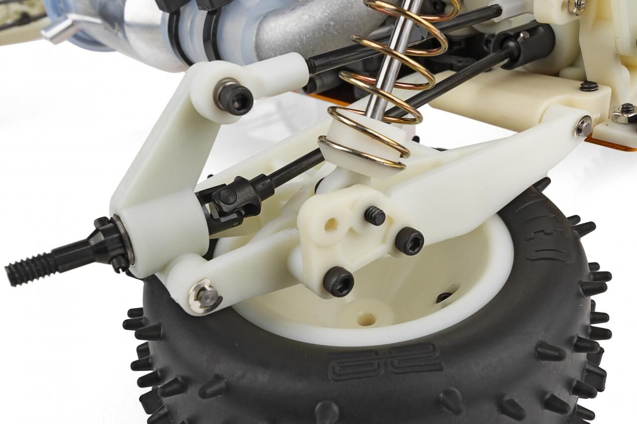 Team Associated - The RC10GT Classic front suspension detailed shot