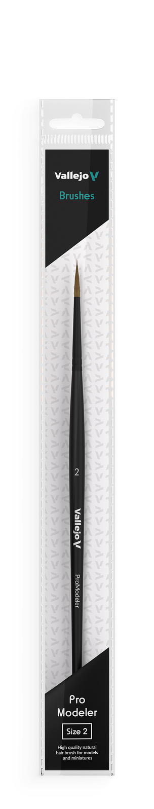 Set of black brushes on a white background