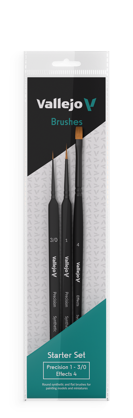 Set of black brushes on a white background