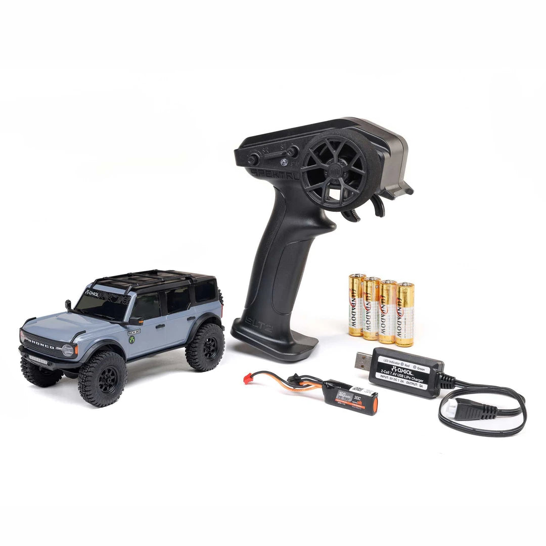 Axial SCX30 Ford Bronco 1/30 Rock Crawler, RTR, Grey Pre-order