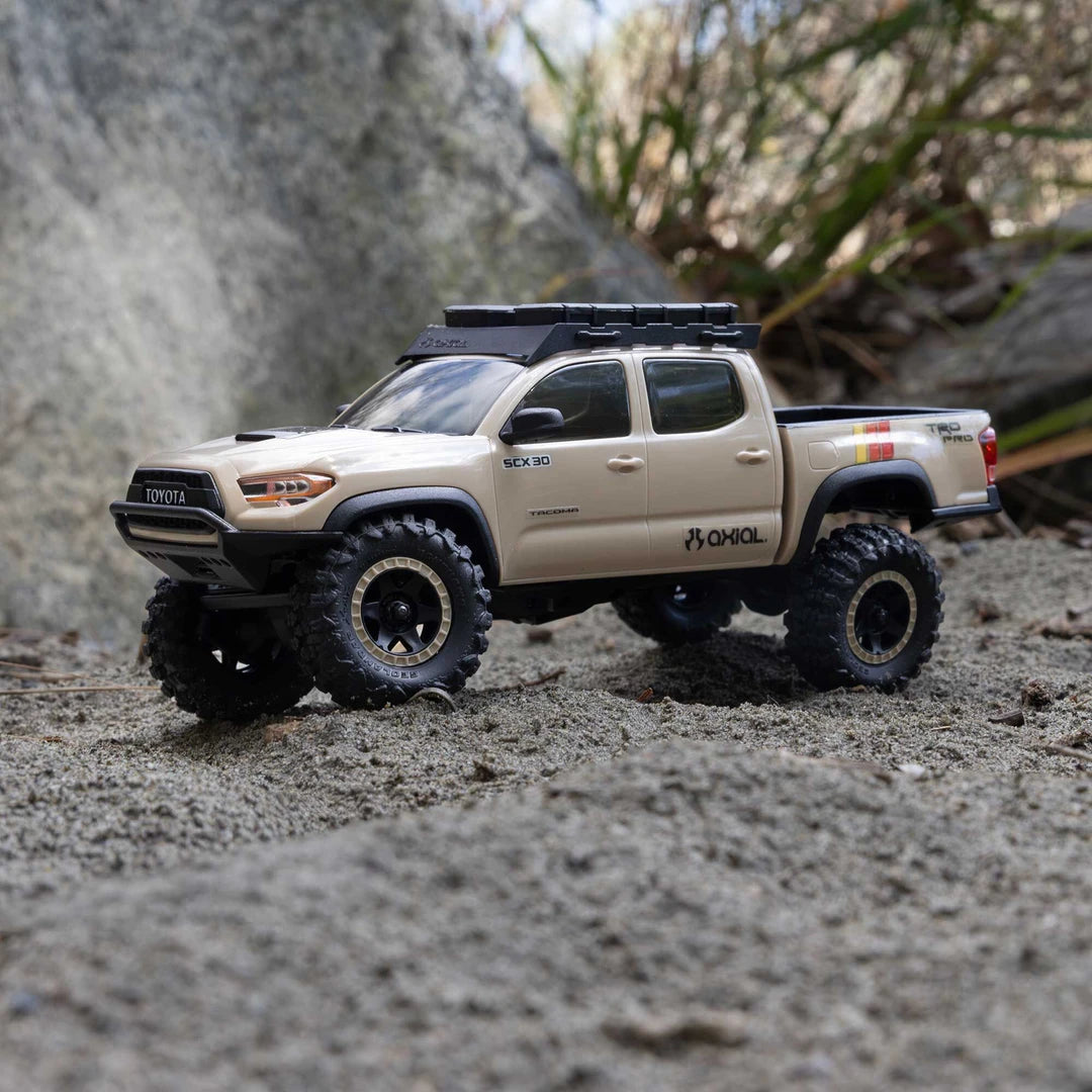 Axial SCX30 Toyota Tacoma TRD Pro Tan 1/30 RTR Crawler - Pre-Order