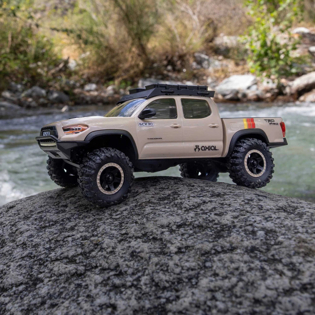 Axial SCX30 Toyota Tacoma TRD Pro Tan 1/30 RTR Crawler - Pre-Order