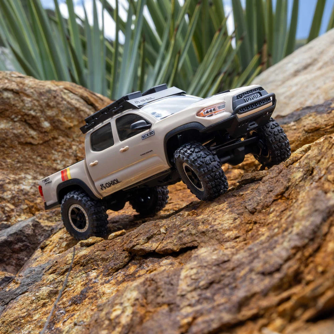 Axial SCX30 Toyota Tacoma TRD Pro Tan 1/30 RTR Crawler - Pre-Order