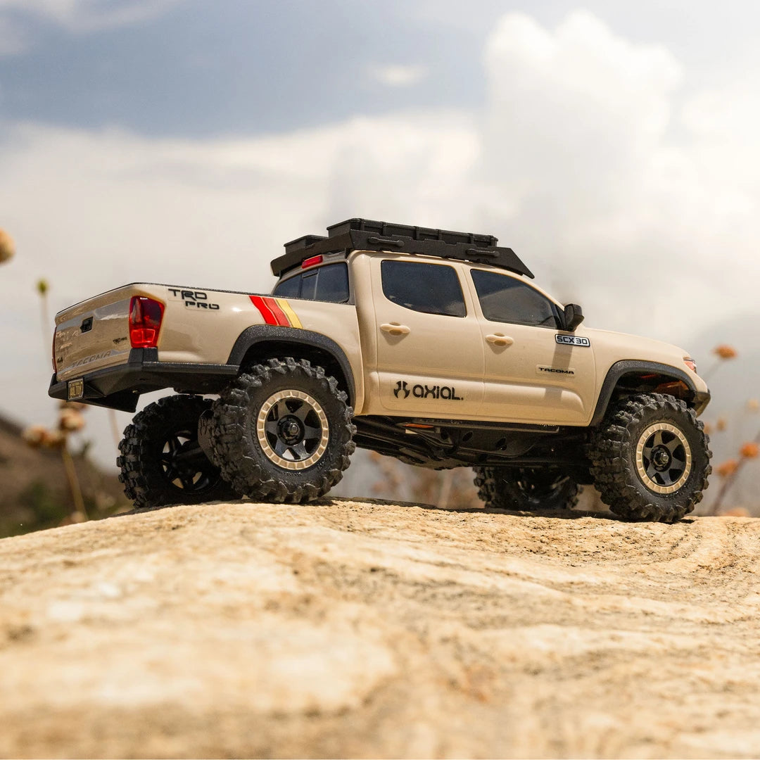 Axial SCX30 Toyota Tacoma TRD Pro Tan 1/30 RTR Crawler - Pre-Order
