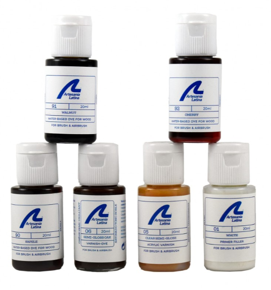 Artesania Mini Set of Dyes and Varnishes for Wood