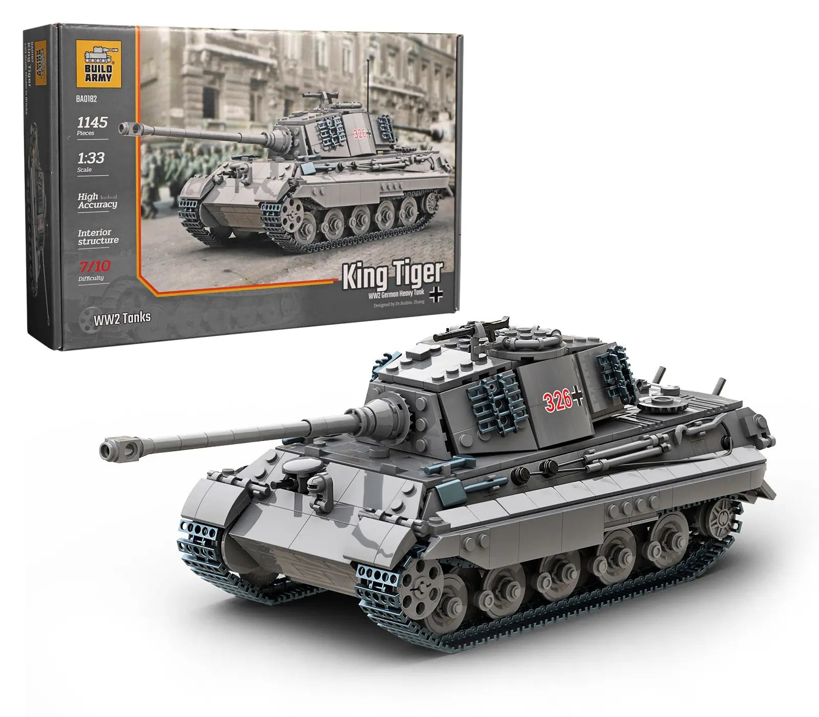 Build Army WW2 German King Tiger (Tiger II)