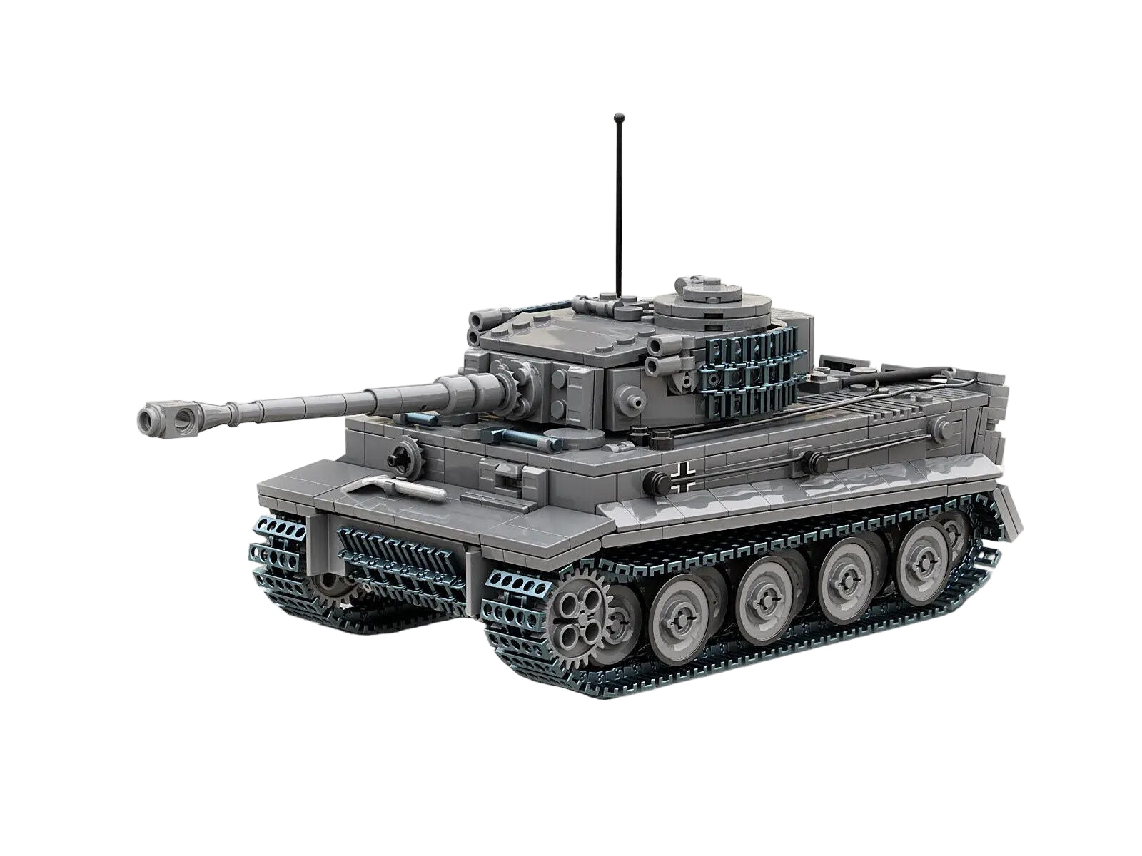 Model of a tank on a white background