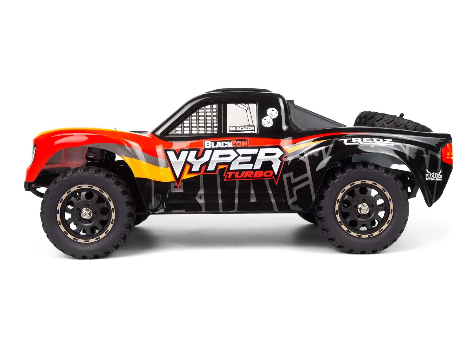 Blackzon Vyper SC Turbo 1/16 4WD 2S Brushless Truck - Red/Orange