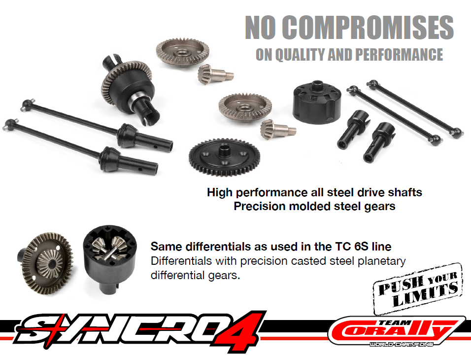 Team Corally - SYNCRO-4 - RTR - Green - Brushless Power 3 - 4S