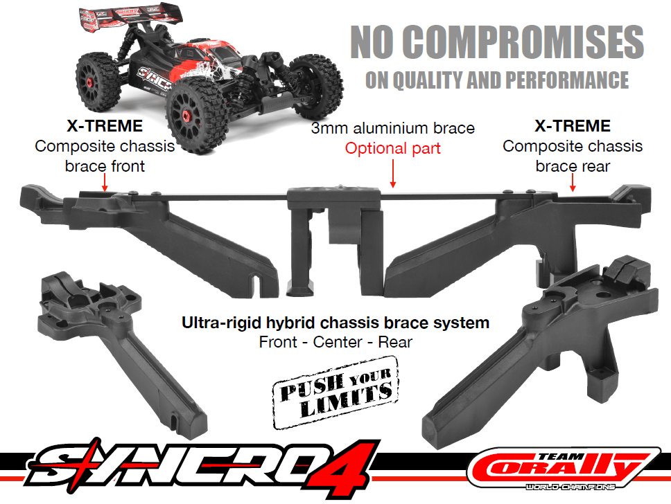 Team Corally - SYNCRO-4 - RTR - Green - Brushless Power 3 - 4S