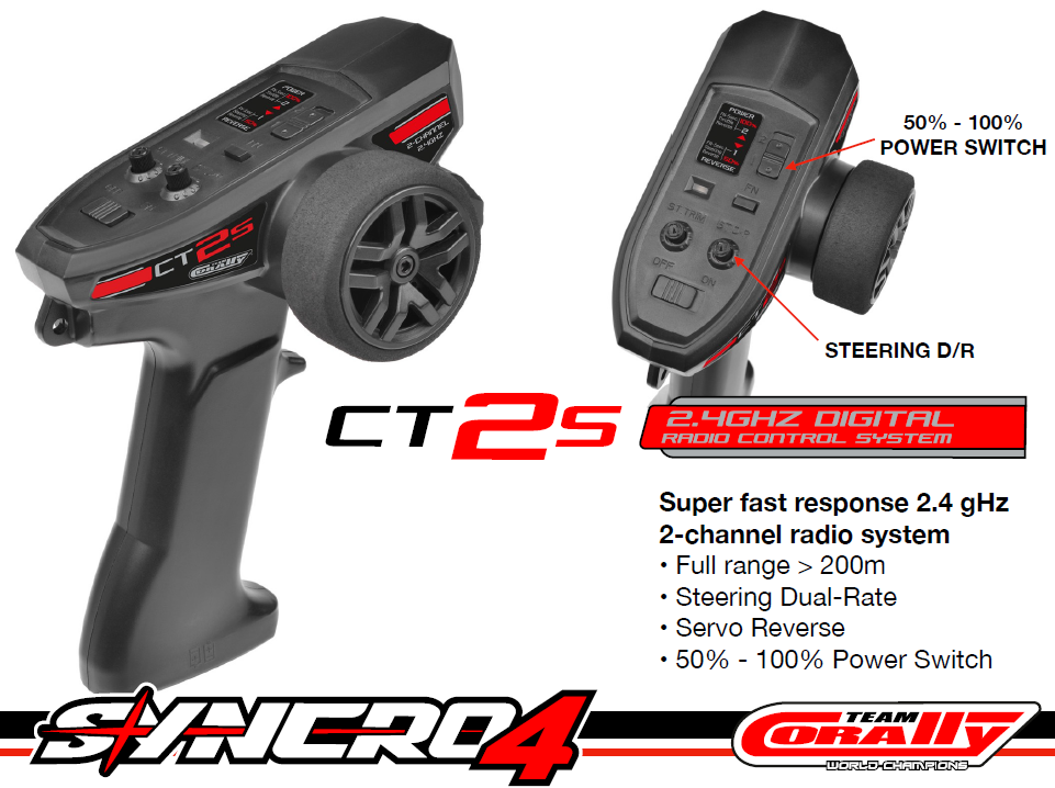 Team Corally - SYNCRO-4 - RTR - Green - Brushless Power 3 - 4S