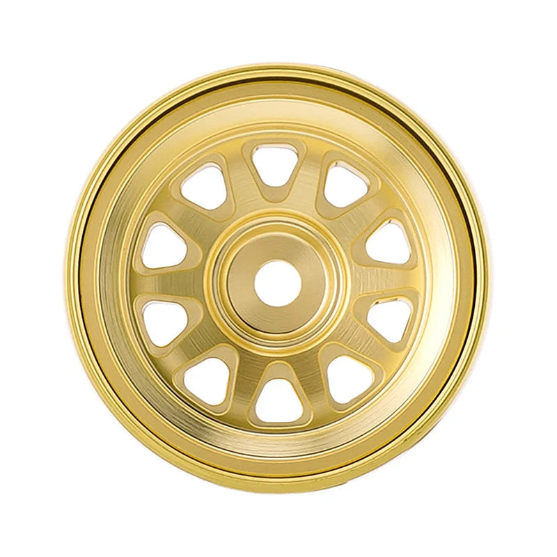 INJORA D19 0.7" Brass Beadlock Wheels for 1/30 SCX30 (4) (W7007)