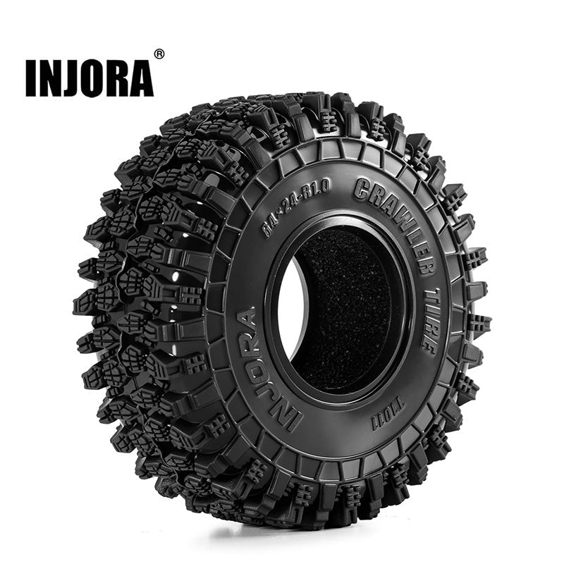 INJORA 1.0" 64*24mm Rock Crawling Tires (T1011) (4)