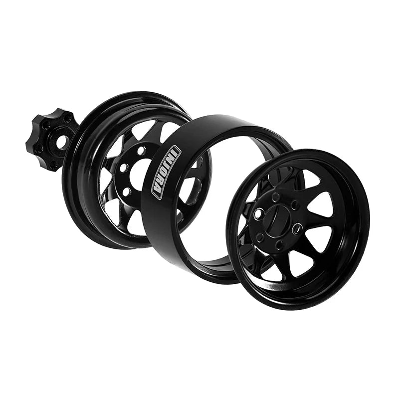 INJORA 1.3" Stamped Steel -4.05mm Offset Wheels for Micro Crawlers (W1312)