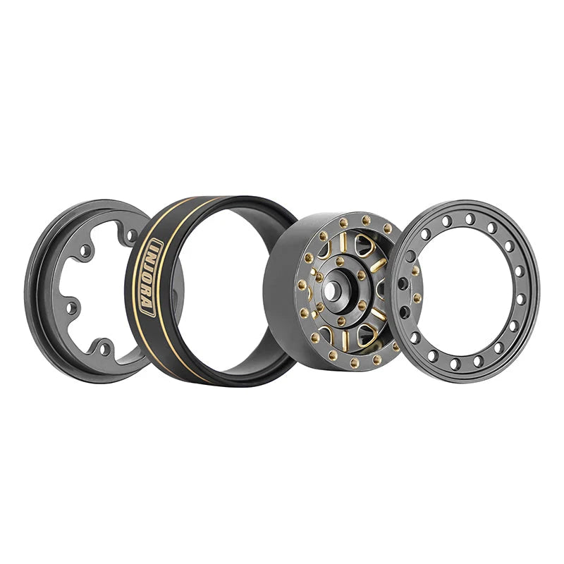 INJORA 1.0" 47g/pcs Brass -3.15mm Offset Wheels for Micro Crawlers (W1005)