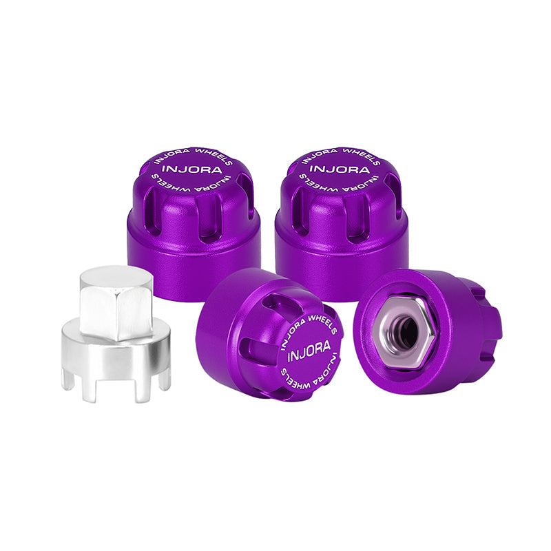 INJORA M2.5 Wheel Lock Nuts with Aluminum Cap for 1/18 TRX4M Ascent-18